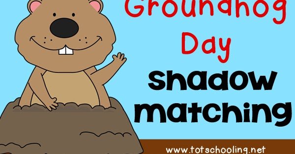 Groundhog Day Shadow Matching Activity | Totschooling