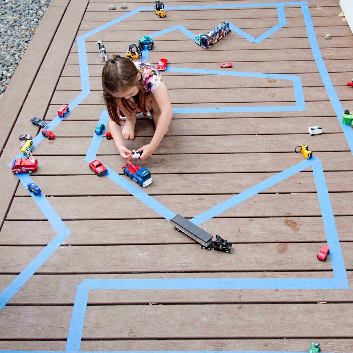 Outdoor Road Easy Activity – Busy Toddler