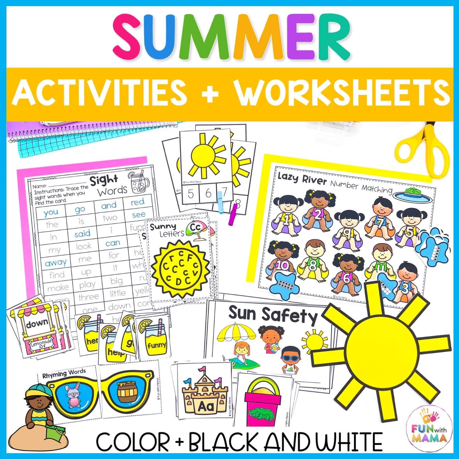 Preschool Summer Activities – Fun with Mama