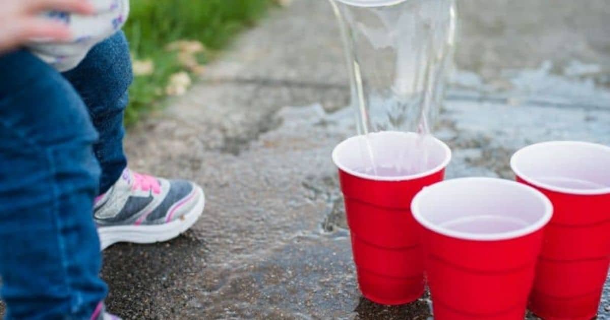 Water Pouring Activity for Toddlers to Improve Hand-Eye Coordination