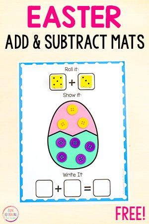 Easter Addition and Subtraction Mats