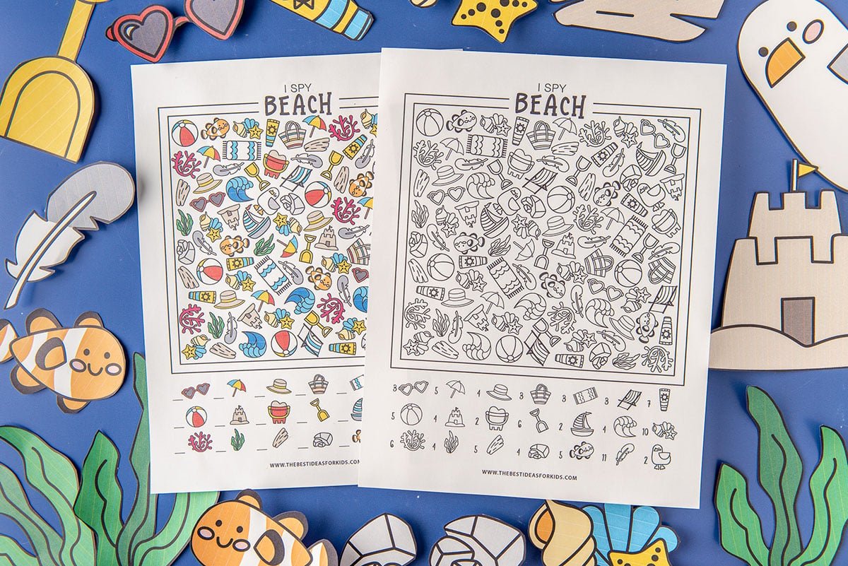 I Spy Beach Printable (Free Printables)