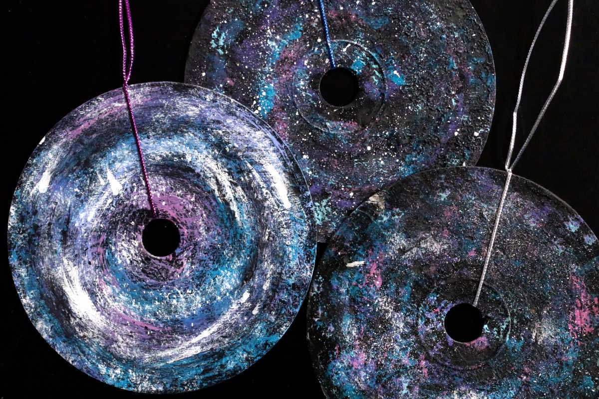 Spectacular CD Galaxy Ornaments – Happy Hooligans