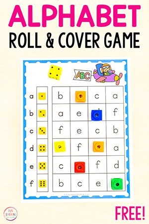 Super Fun Alphabet Roll & Cover the Letter Games