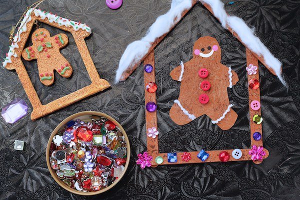 Adorable, Easy Gingerbread Man and House Ornament