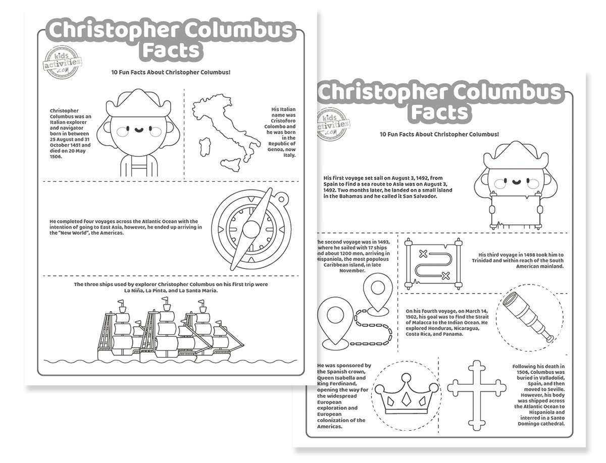 Historic Christopher Columbus Facts | Kids Activities Blog