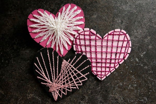 Cardboard Heart String Art (No Nails, Wood or Tacks)