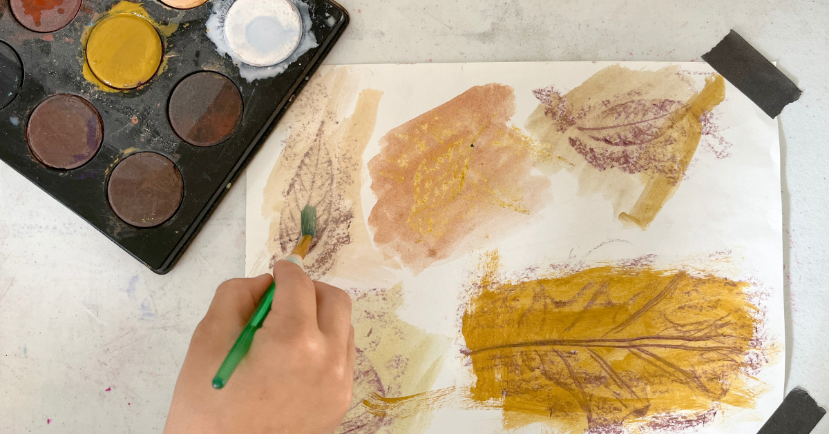 How to Make Fall Leaf Rubbings for Kids