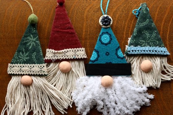 Easy Gnome Christmas Tree Ornaments