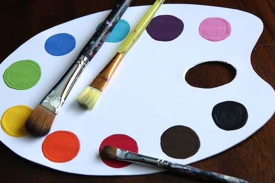 Pretend Paint Palettes for Toddlers and Preschoolers