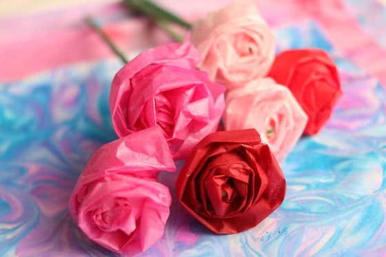 How to Make a Tissue Paper Rose