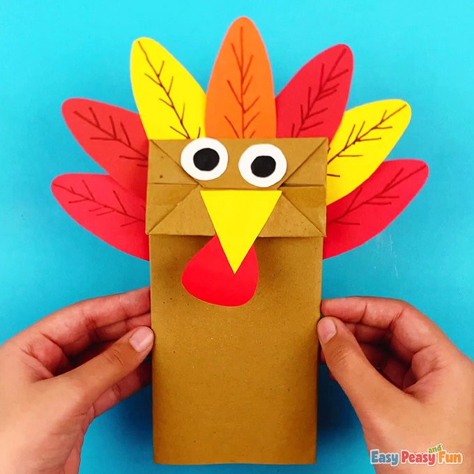 Paper Bag Turkey Craft – Easy Peasy and Fun