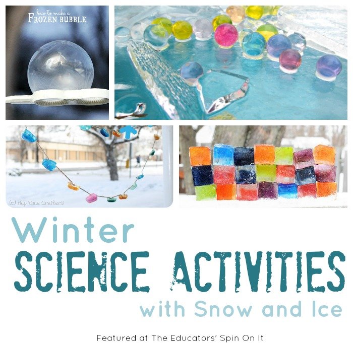 Easy Winter Science Activities with Ice and Snow for Kids