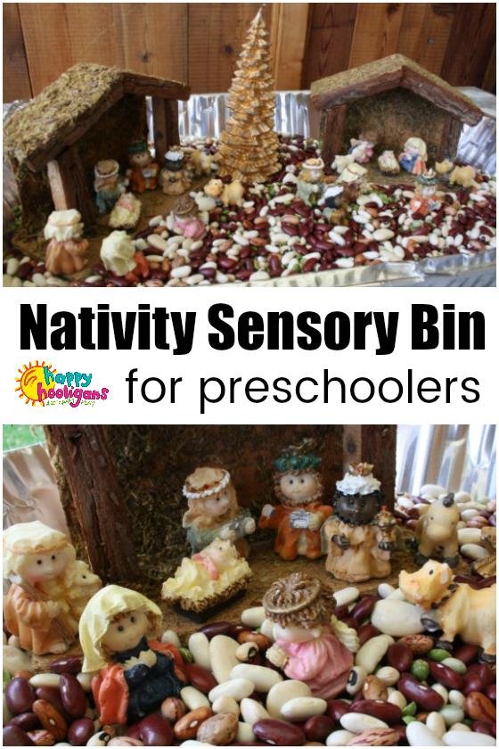 Nativity Sensory Bin – Happy Hooligans