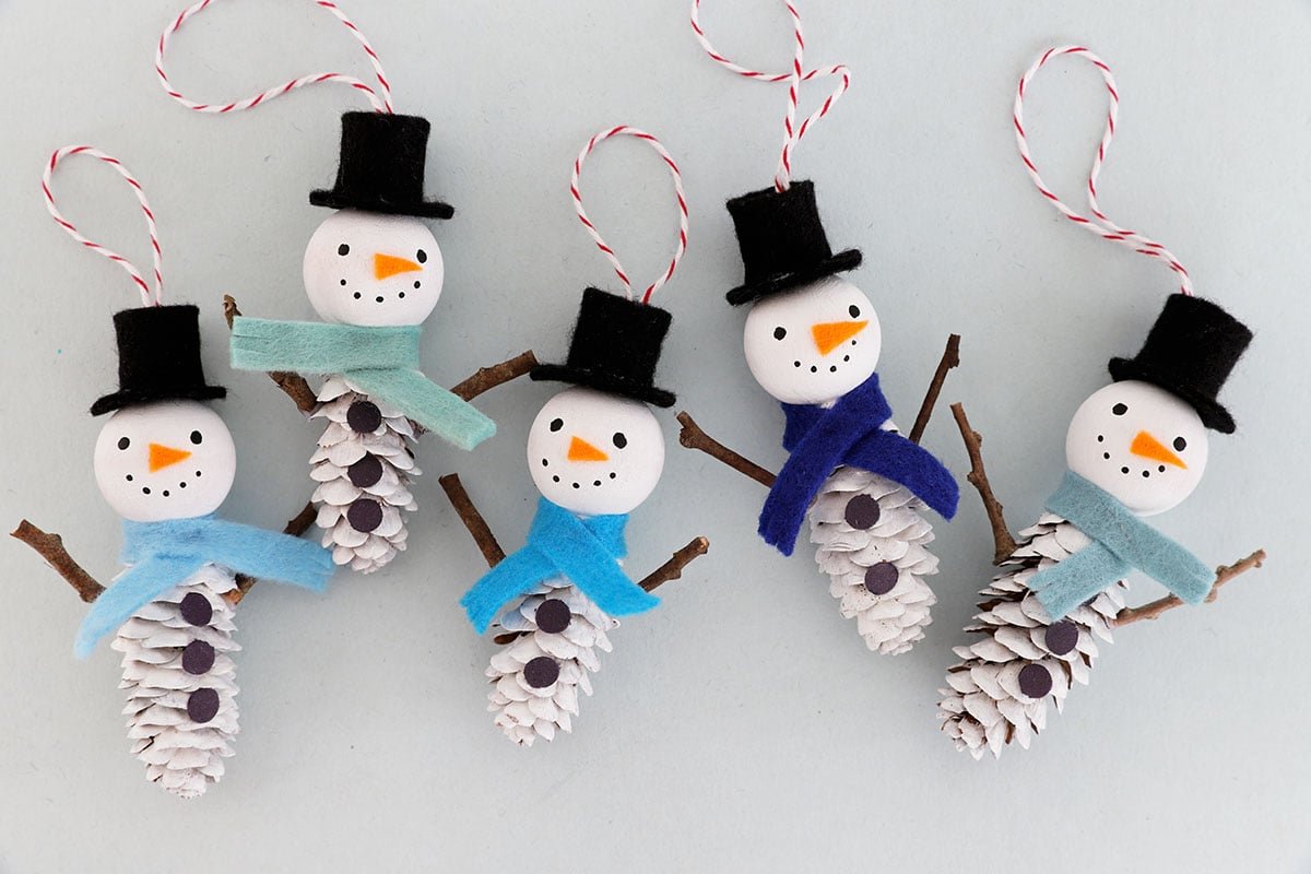 Pine Cone Snowman Ornament – The Best Ideas for Kids