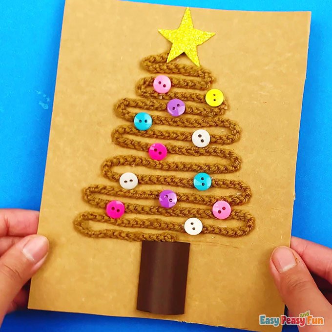 Twine Christmas Tree Craft – Easy Peasy and Fun