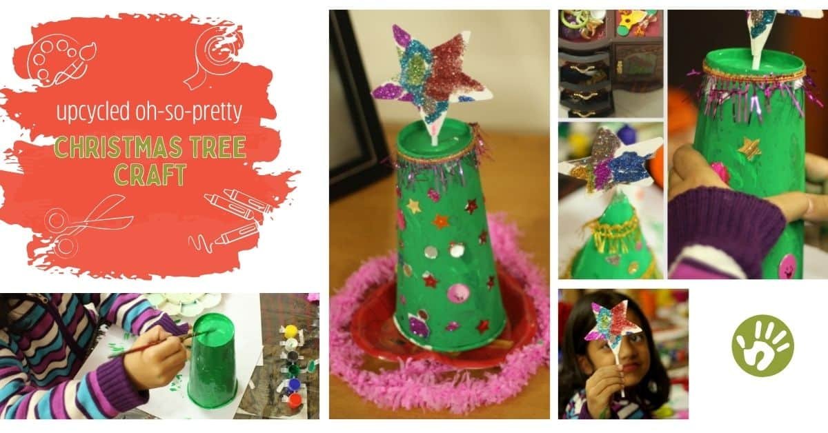 Upcycled Oh-So-Pretty Christmas Tree Craft