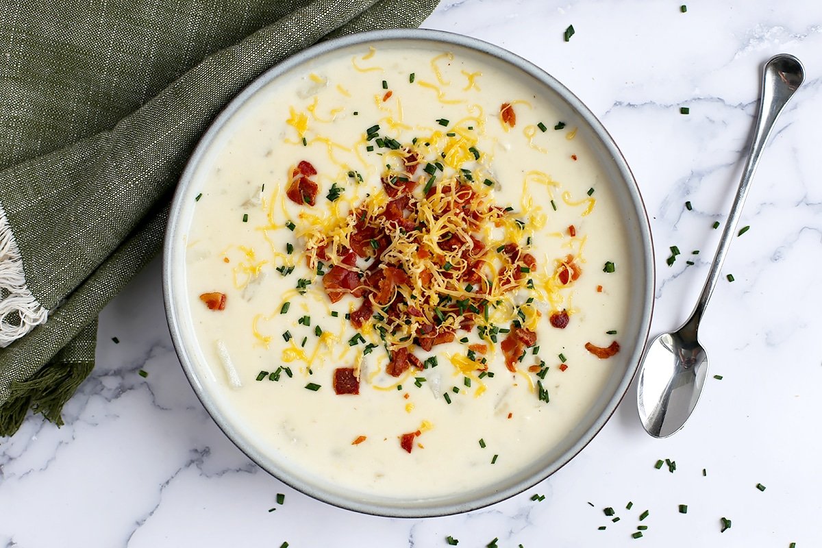 Loaded Baked Potato Soup – Super Healthy Kids