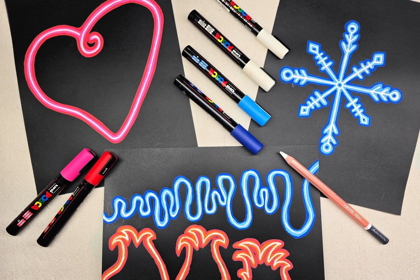 Painting Neon Art Project for Kids • Kids Activities Blog