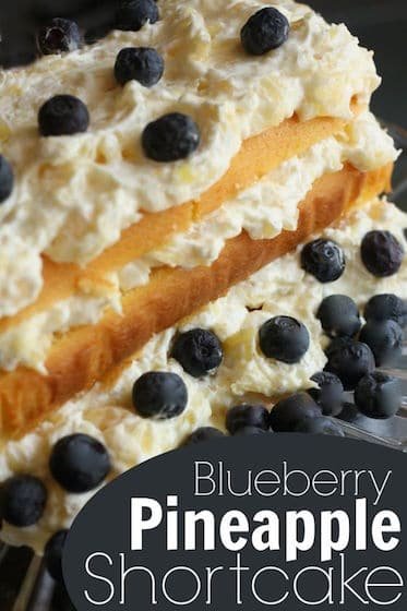 Quick and Easy Blueberry-Pineapple Shortcake