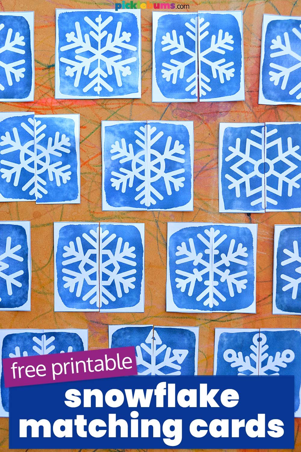 Snowflake Matching Game – Free Printable